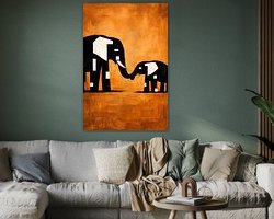 Example of the artwork in a room