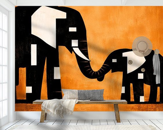 Example of the artwork in a room