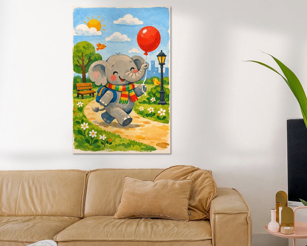 Example of the artwork in a room