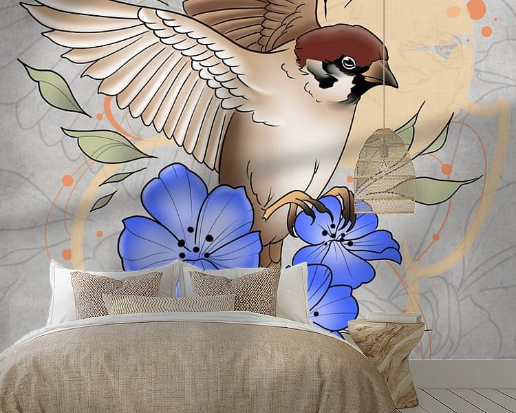 Example of the artwork in a room