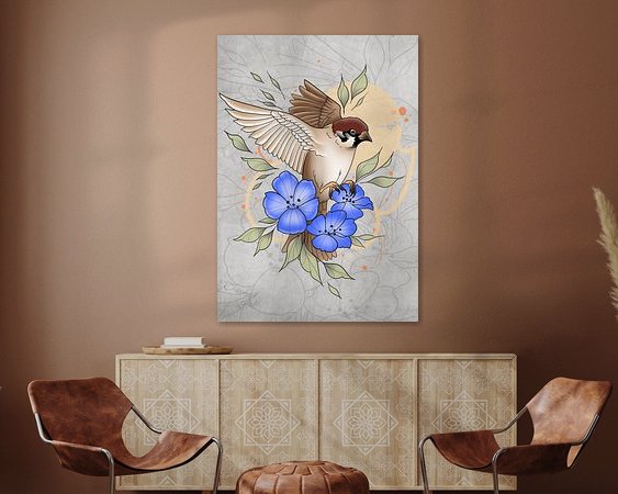 Example of the artwork in a room