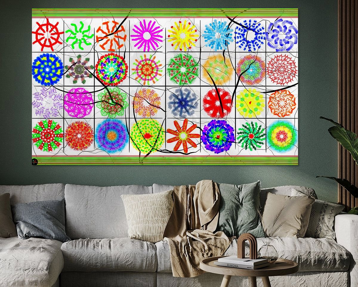 Example of the artwork in a room