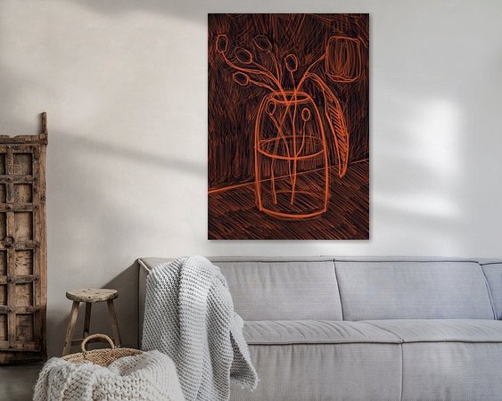 Example of the artwork in a room