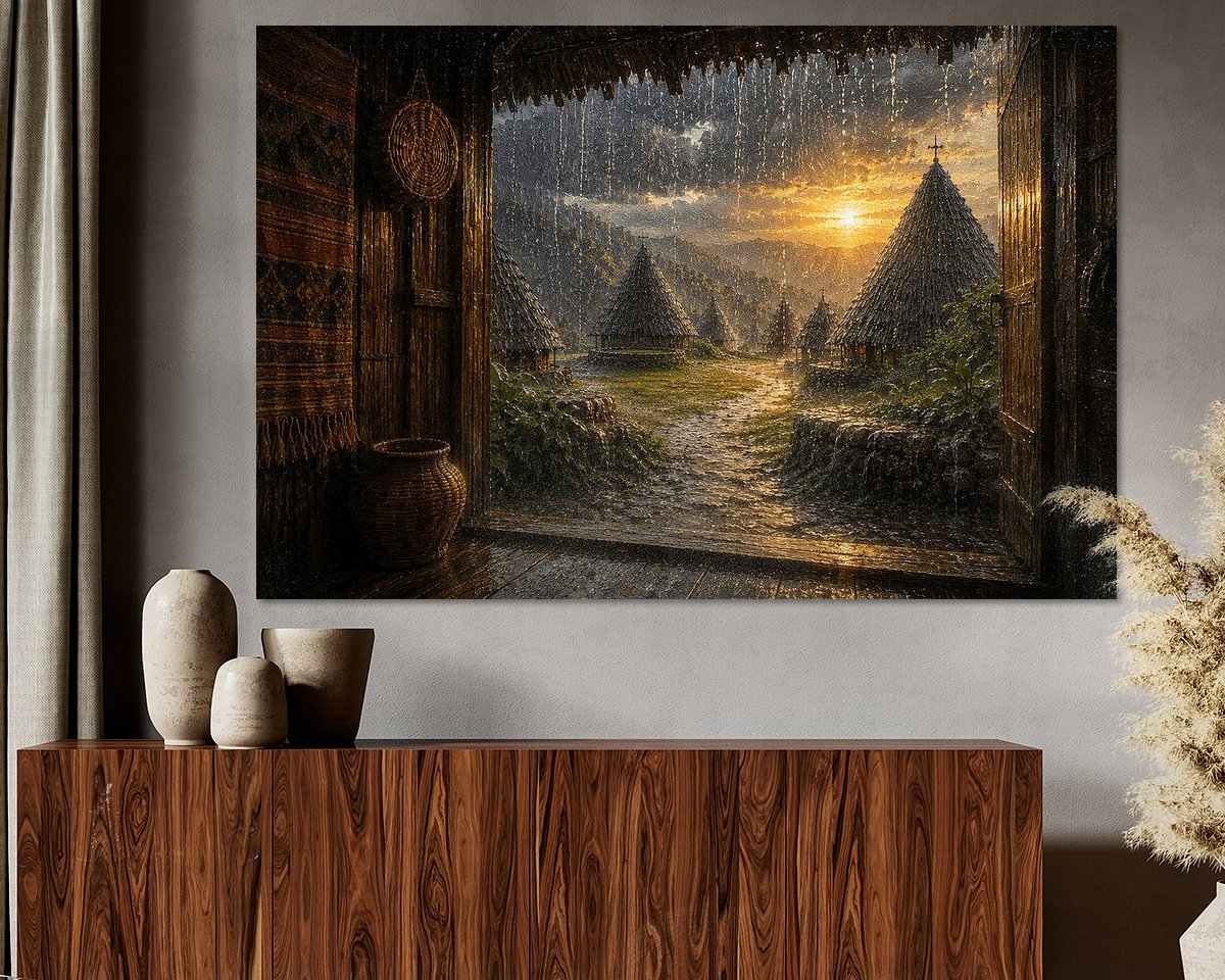 Example of the artwork in a room