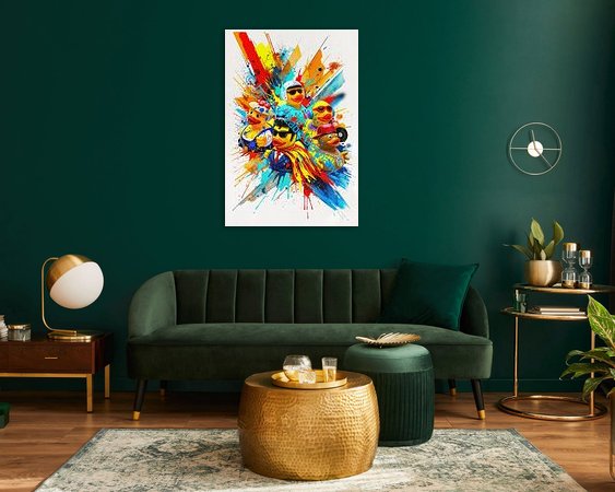Example of the artwork in a room