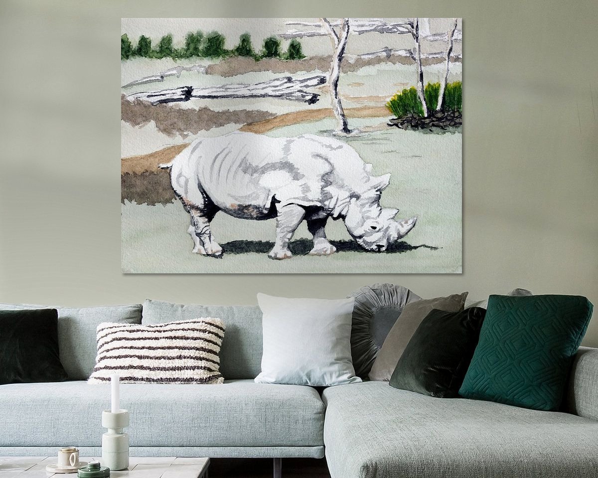 Example of the artwork in a room