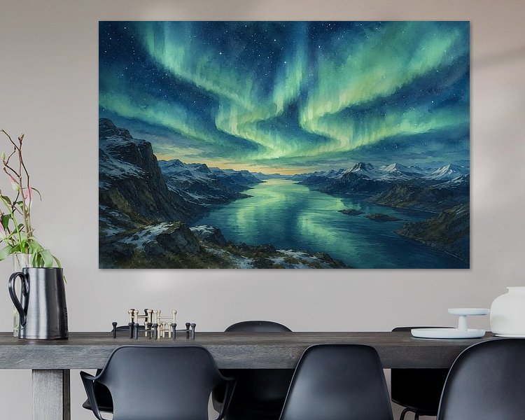Example of the artwork in a room
