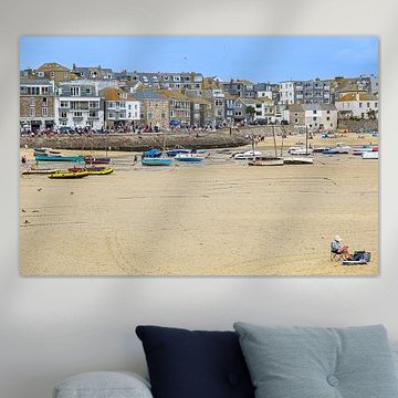 Eb in de haven van St Ives