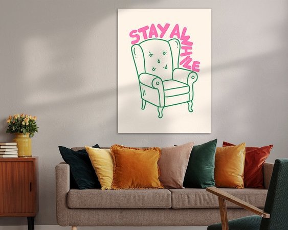 Example of the artwork in a room