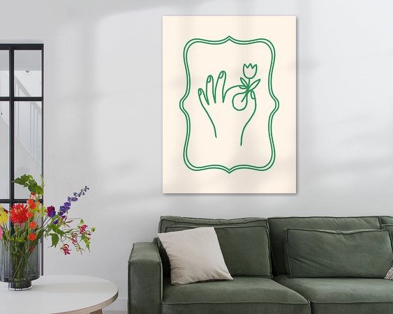 Example of the artwork in a room