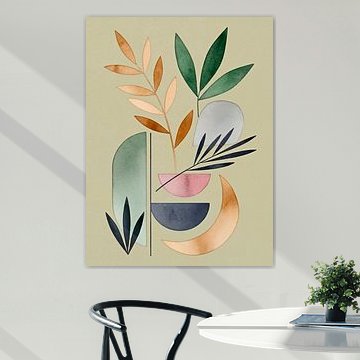 Botanisch-abstrakt mit Gold