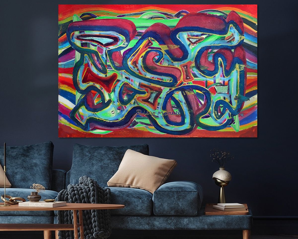 Example of the artwork in a room