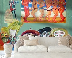 Example of the artwork in a room