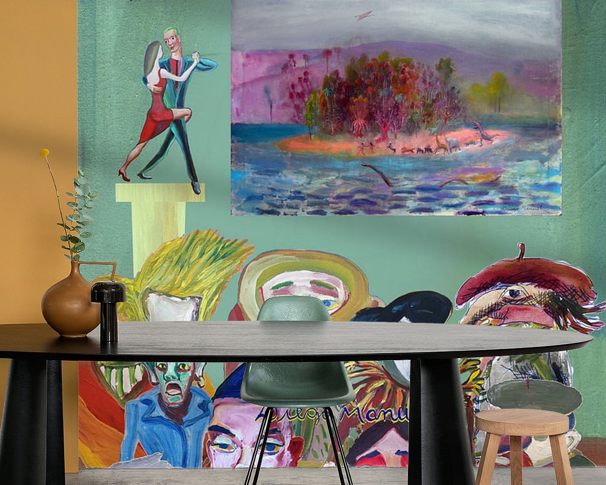 Example of the artwork in a room