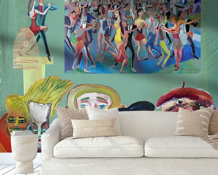 Example of the artwork in a room