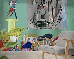 Example of the artwork in a room