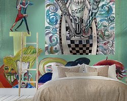 Example of the artwork in a room