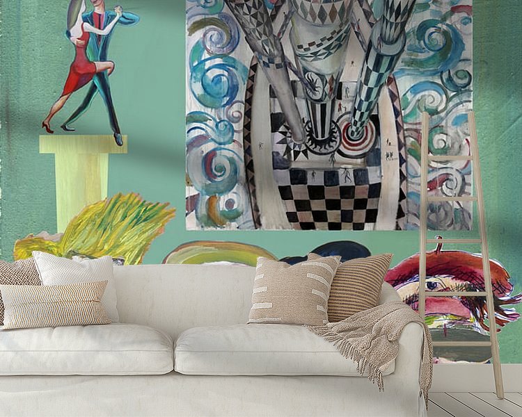Example of the artwork in a room