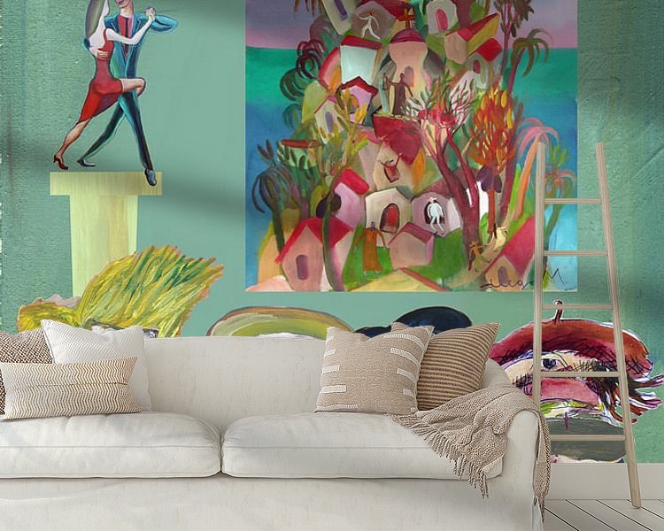 Example of the artwork in a room