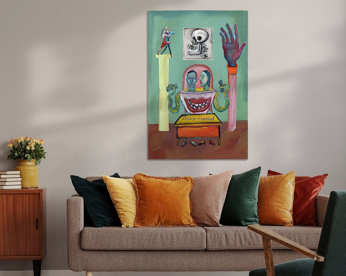 Example of the artwork in a room