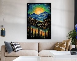 Example of the artwork in a room