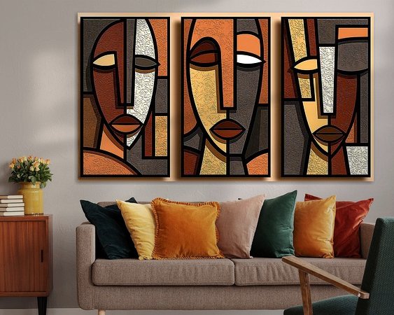 Example of the artwork in a room