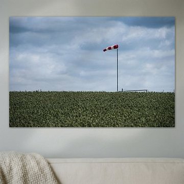 Wind sock above the field by Vague & Form