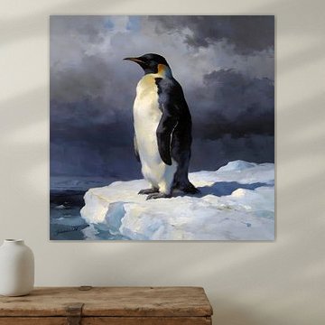 Meister der Wildnis: Kaiserpinguin von Johannas Art Creations