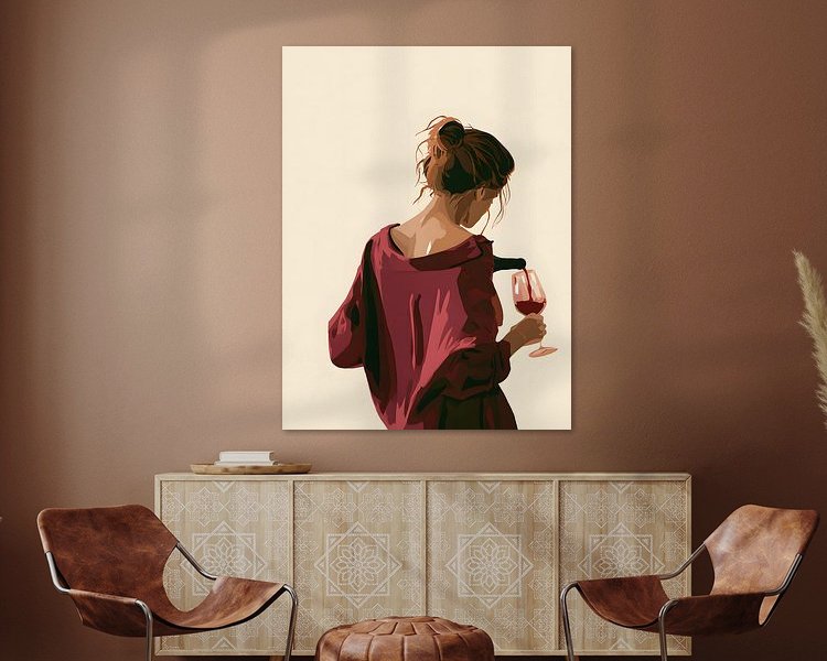 Example of the artwork in a room