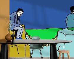 Example of the artwork in a room