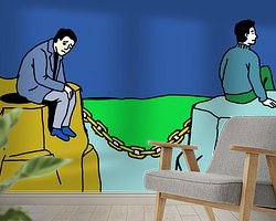 Example of the artwork in a room