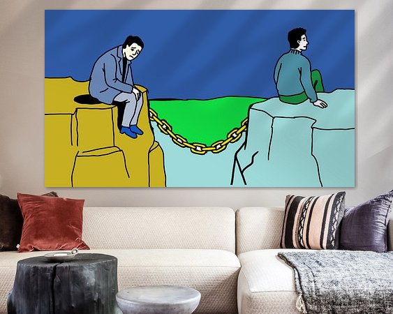 Example of the artwork in a room