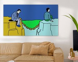 Example of the artwork in a room