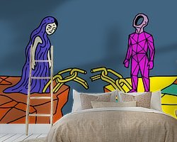 Example of the artwork in a room