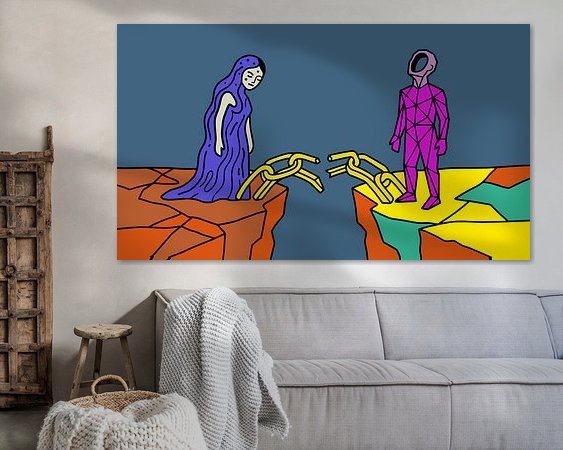 Example of the artwork in a room