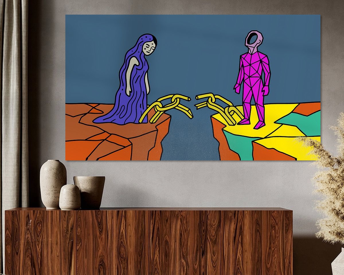 Example of the artwork in a room