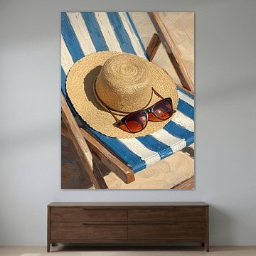 Summer Beach Essentials Painting by dudu artwork