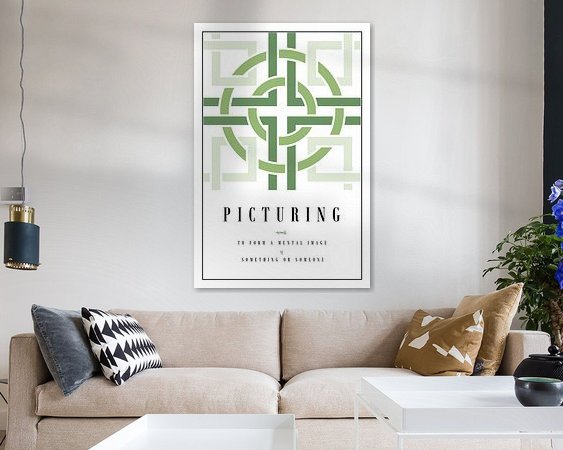 Example of the artwork in a room