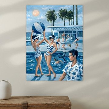 Retro Poolside Fun