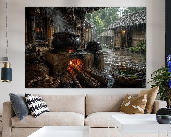 Example of the artwork in a room