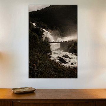Wasserfall am Briksdalsbreen, Norwegen von Mijke Bressers