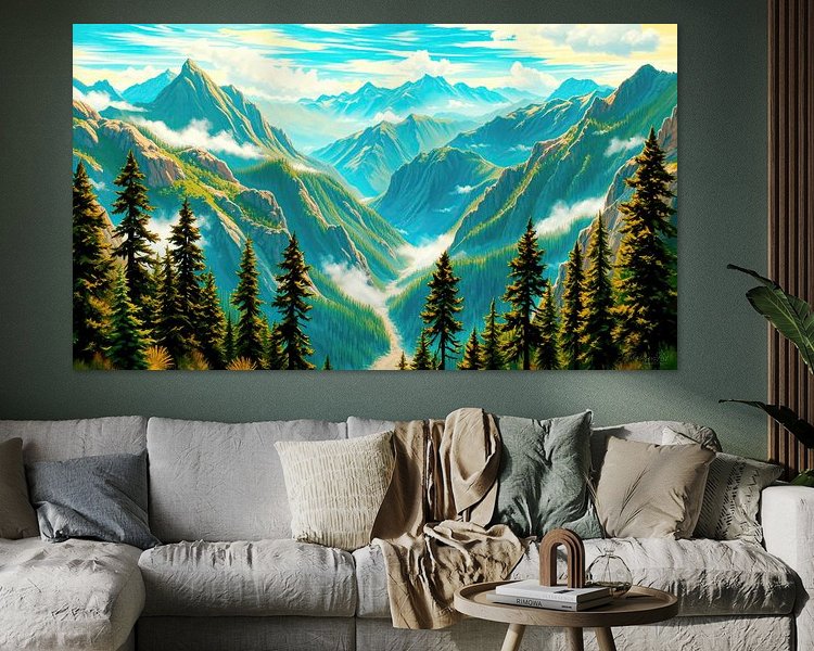 Example of the artwork in a room