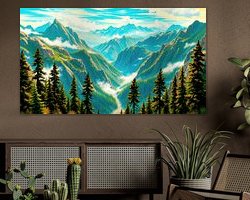 Example of the artwork in a room