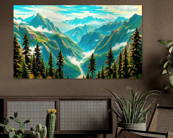Example of the artwork in a room
