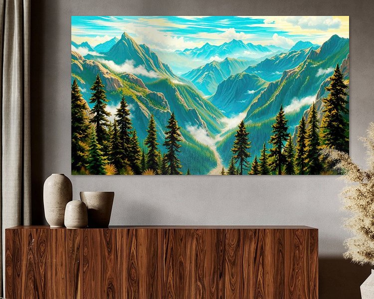 Example of the artwork in a room