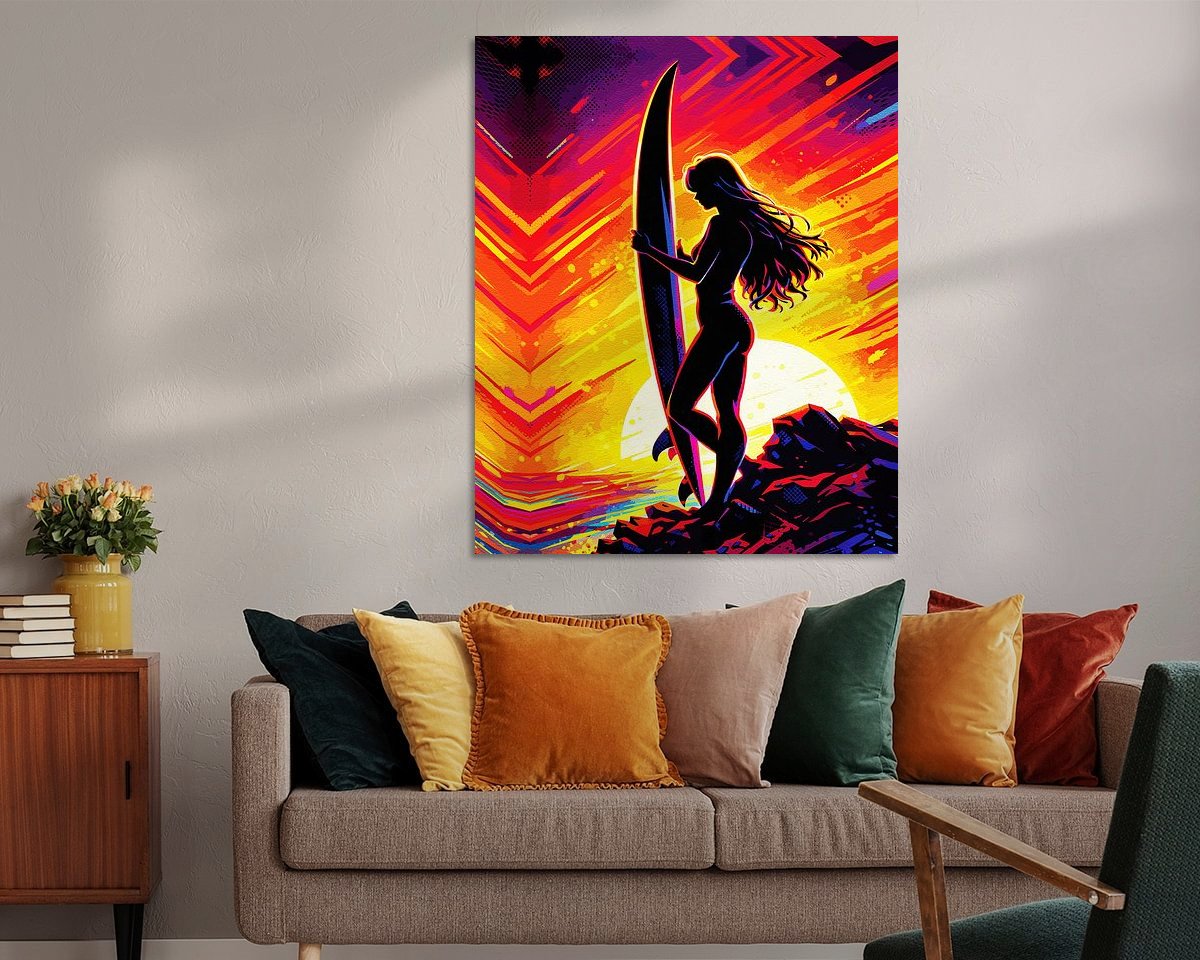 Example of the artwork in a room
