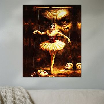 La ballerine de « The Puppeteer »'– Peinture de marionnette sombre