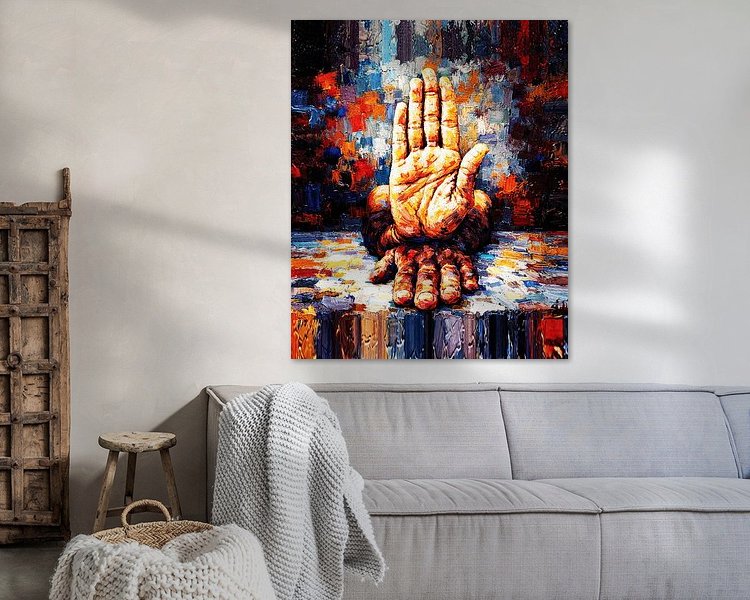 Example of the artwork in a room