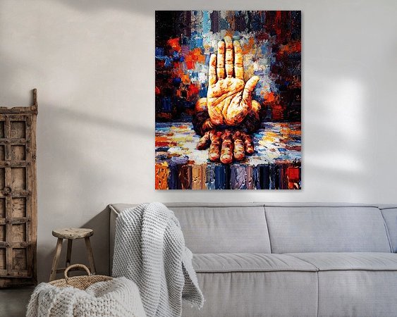 Example of the artwork in a room