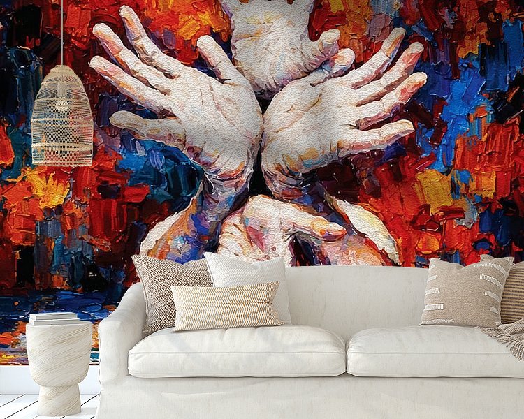 Example of the artwork in a room